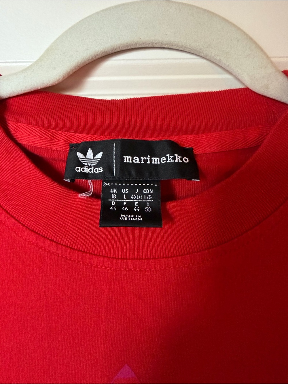 Adidas x Marimekko Red Trefoil Tee Dress - Picture 5 of 7